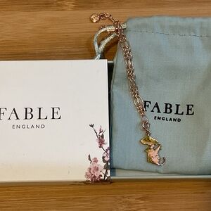Fable England-Doormouse ~ Rose Gold Colored bracelet!  NIB